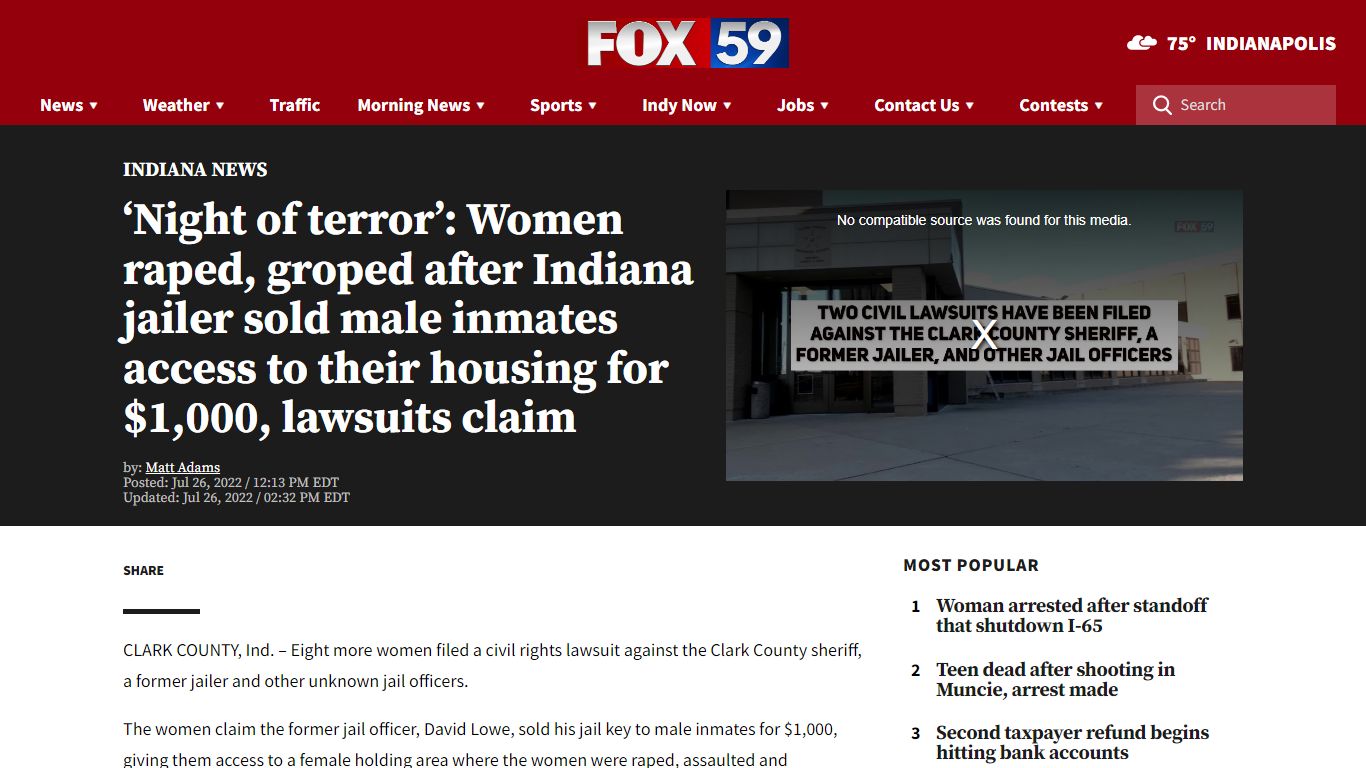 Clark County jail officer sold male inmates access to women's housing ...